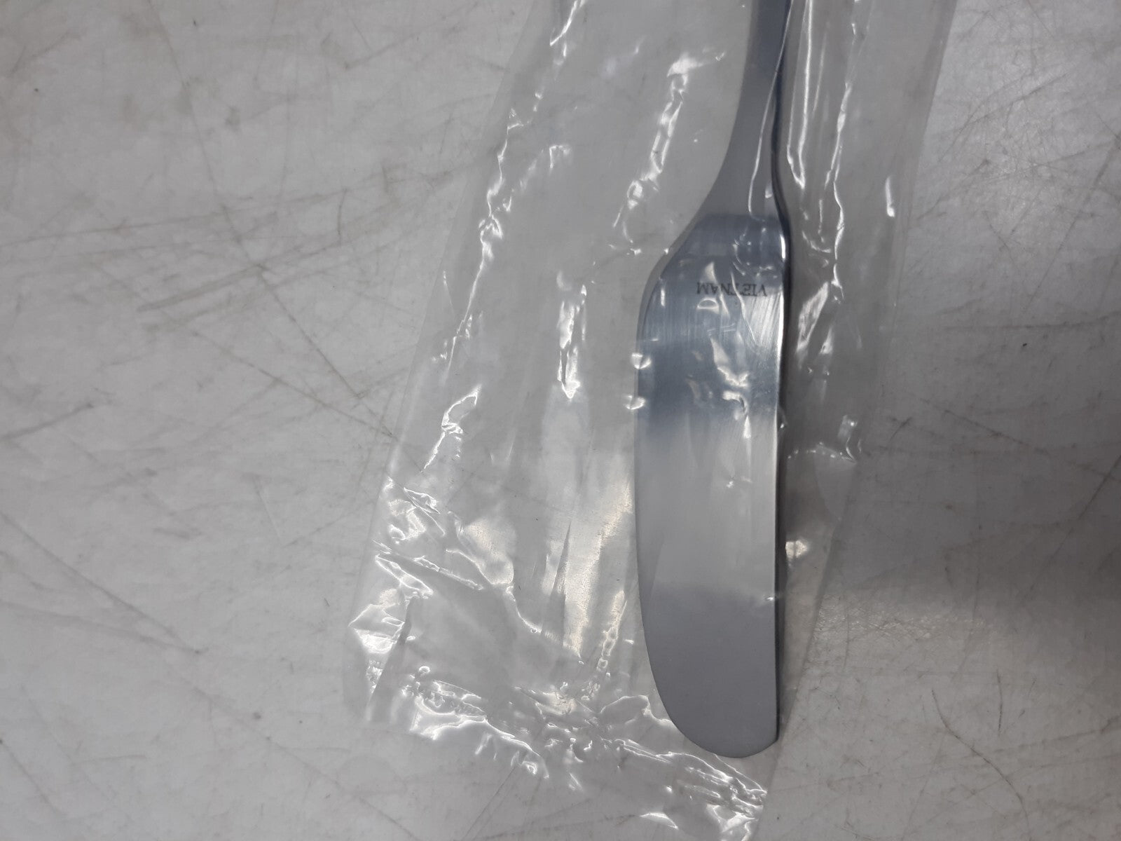 Ginkgo Stainless Steel Butter Spreaders Brushed Finish 7.5" Set of 8 w/ Box