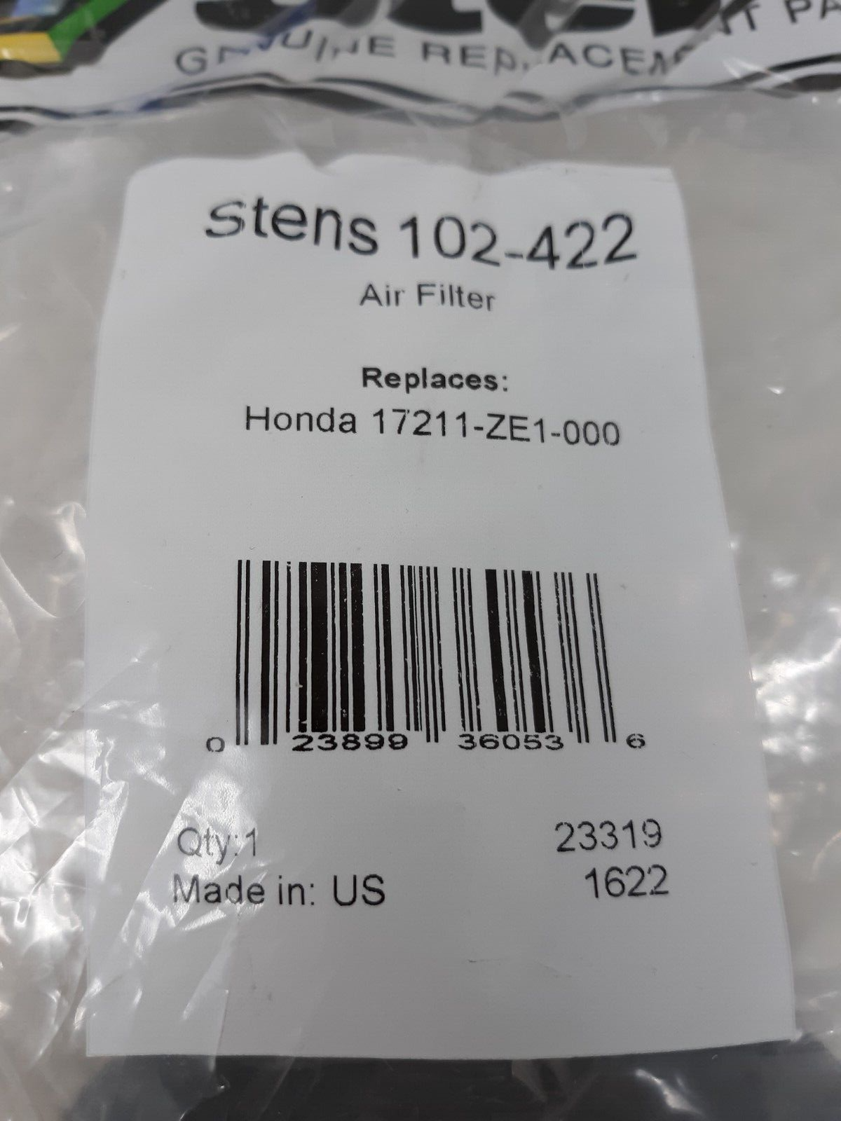 Air Filter / Fits Honda 17211-Ze1-000 102-422