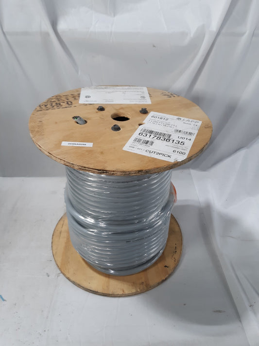 Lapp Group 601812 Cable, 12C, 18AWG, 19x30, BC, PVC ins, Gray PVC jkt, 100ft
