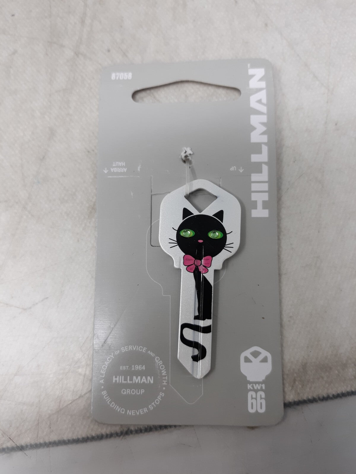 Lot of 5 Hillman #66 Key Blanks Diva Fashion House Keys Black Cat Design