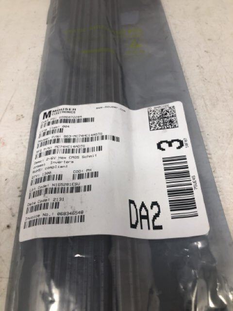 MOUSER ELECTRONICS- 2-6V Hex CMOS Schmit onsemi Inverters - qty 1300