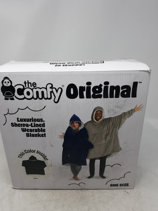 The Comfy Original Wearable Blanket, Sherpa-Lined, Black, One Size