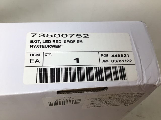 73500752, Exit LED Red, SF/DF EM