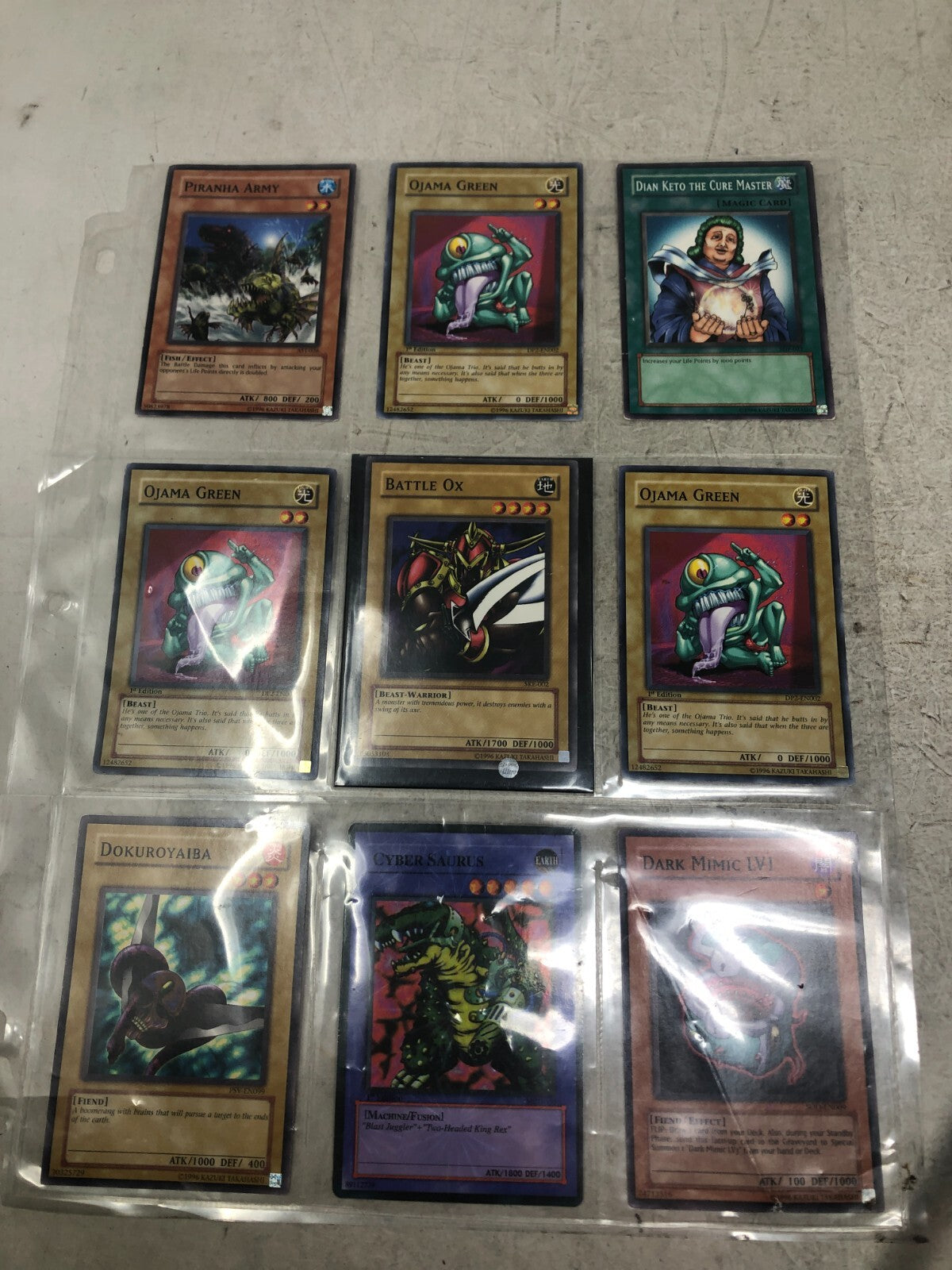 Assorted Yu-Gi-Oh Trading Card Game Cards