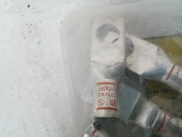 ILSCO CSWS-3/0-12 Compression Lug, Short Barrel 1/2" 3/0 AWG QTY:5