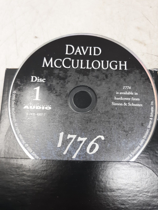 1776 Audio Book by David McCullough, read by the author. 5 discs