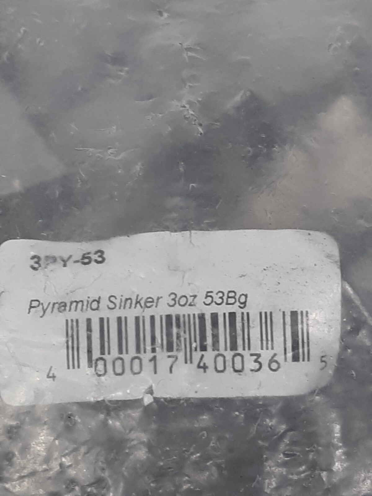 Pyramid Sinkers 3 oz Lead Fishing Weights Lot of 53