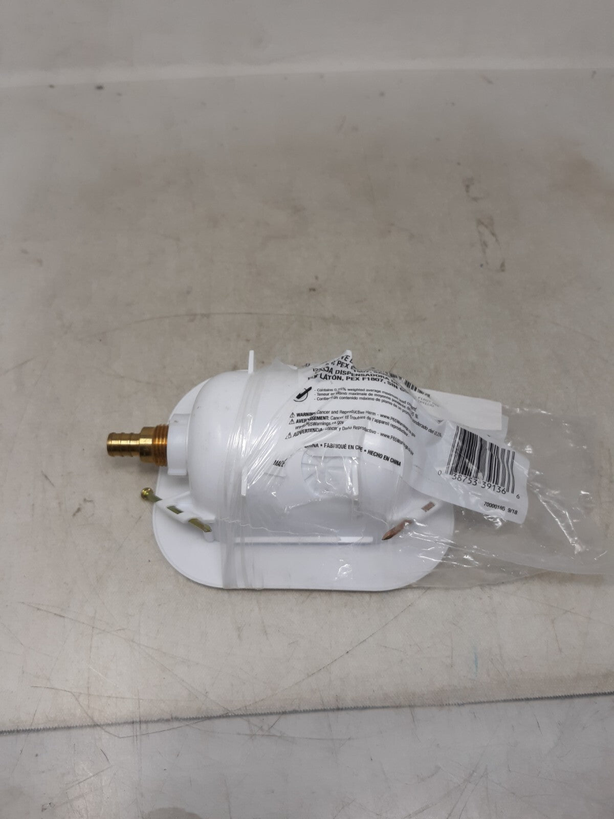 OATEY 39136 Outlet Box,Ice Maker,PEX 1807,3.3 in. W 33KK88