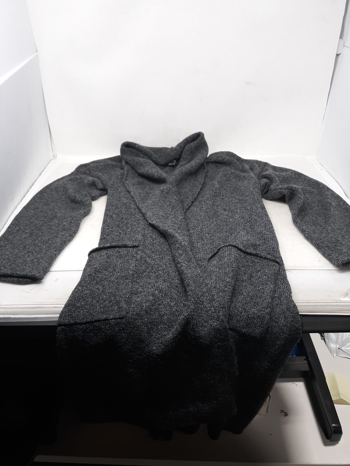 M Lounge Women Dark Grey Cardigan XS