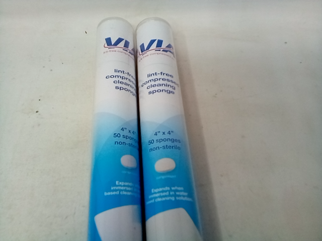 VIA - Lint free Compressed Cleaning Sponge lot of 2