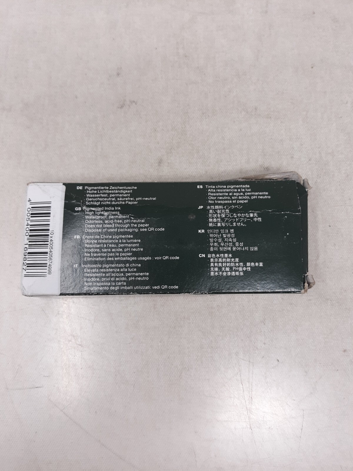 Faber-Castell Pitt Artist Pen Black India Ink - Box of 10 Pens