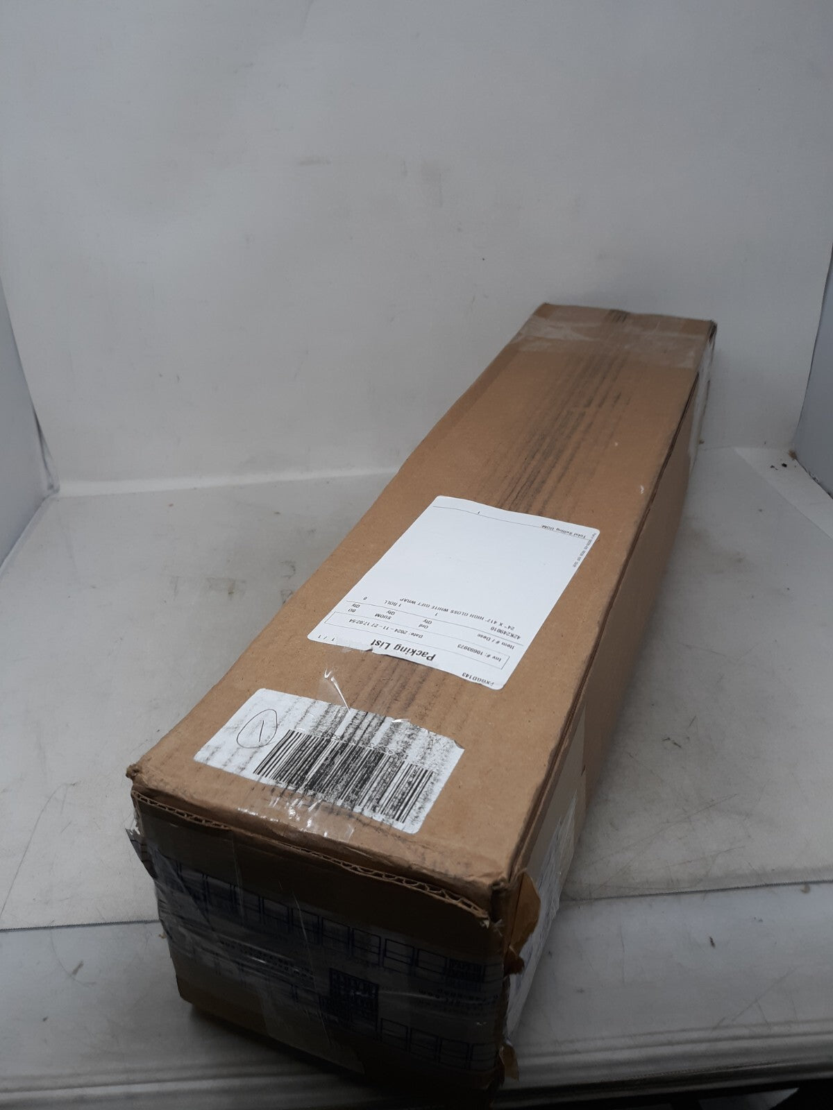 High Gloss White 24" x 417' Gift Wrap Paper Roll