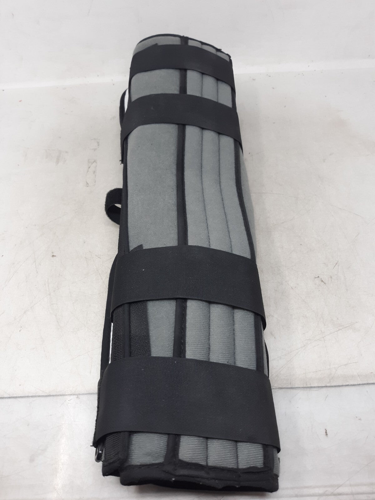 DJO Universal Leg Brace Adjustable Gray White & Black 19.5"