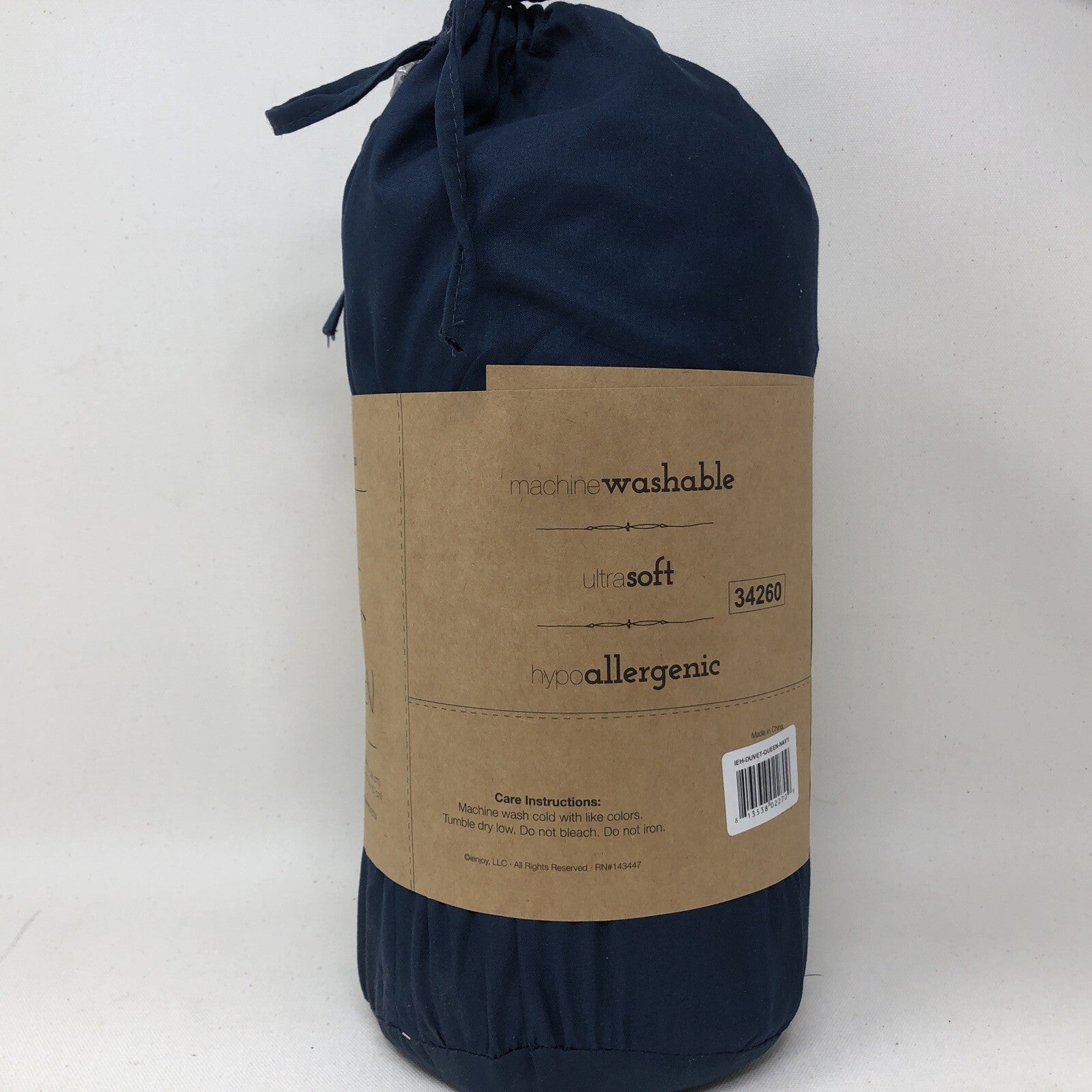 Premium 3 Piece Duvet Set Bedding Full/Queen Size Ultra Soft Hypoallergenic Blue