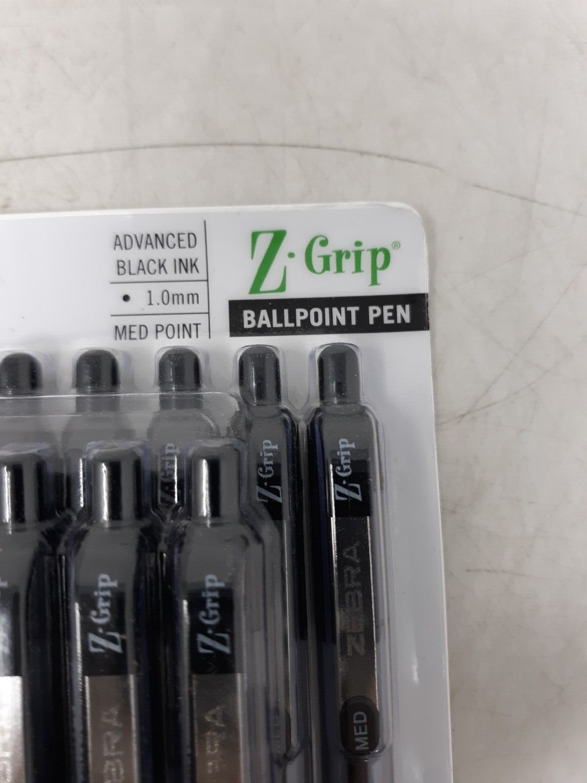 Zebra ZEB12221 Z-Grip Ballpoint Retractable Pen, Black - 24 Count
