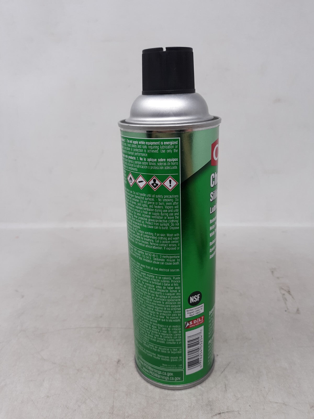 Crc 03204 Chute Lubricant, Silicone, H2 No Food Contact, 11 Oz Aerosol Can