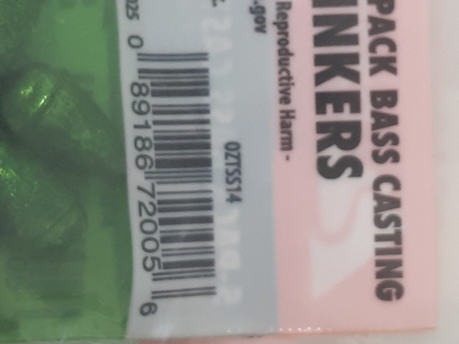Ozark Trail Bass Casting Sinkers 1/4 oz – Lot of 24 Packs (120 Total Weights) OZ