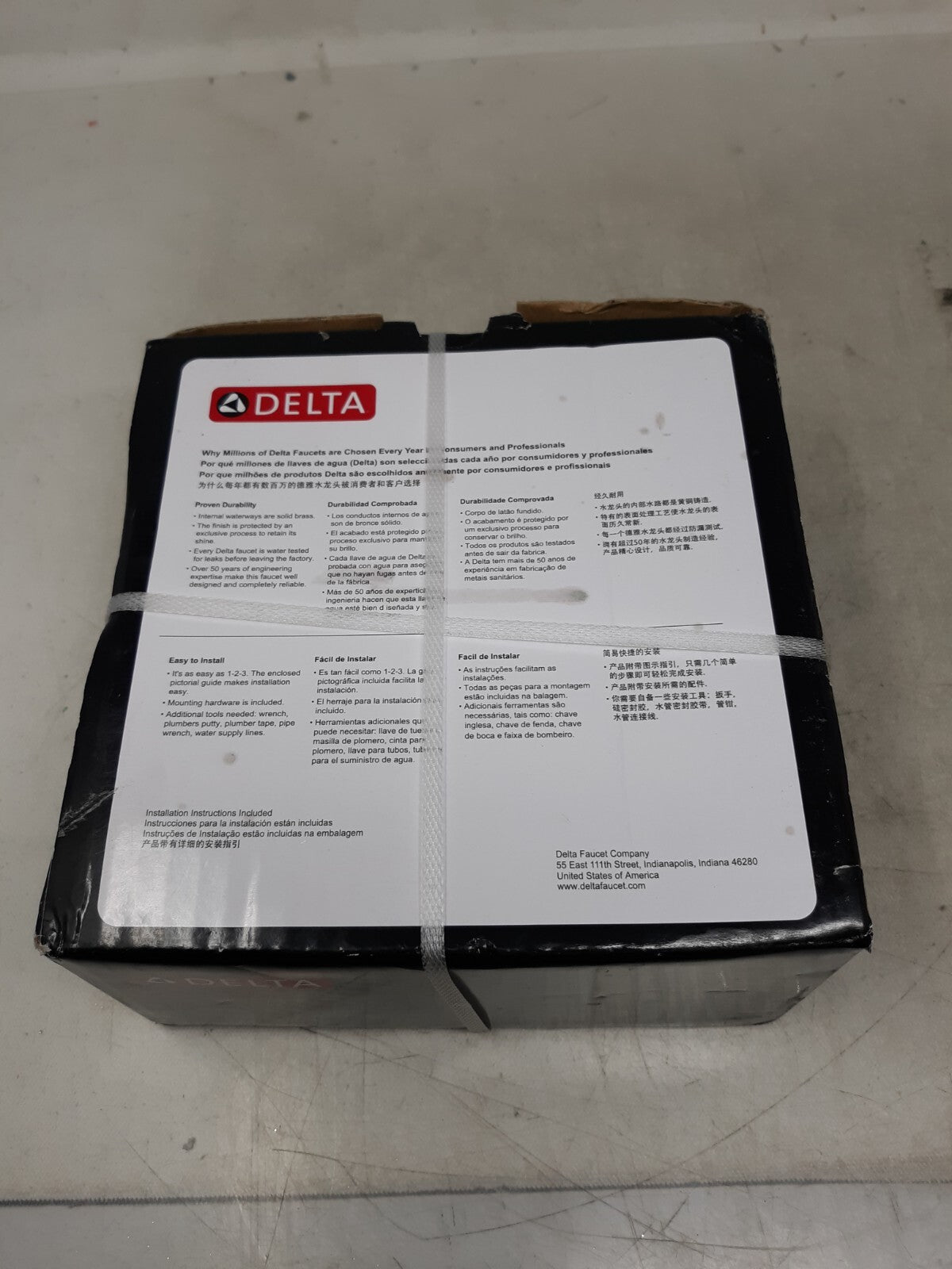 Delta RP48333 - 6-3/8" Non-Diverter Tub Spout - Stainless steel