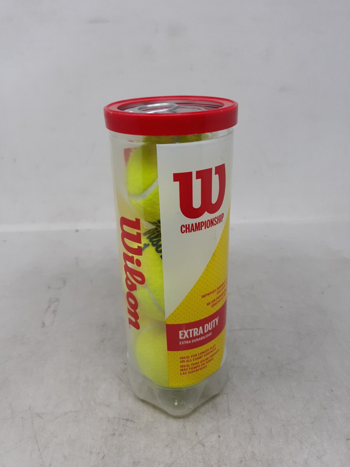 Wilson Tennis Balls 1 Can (3 balls) Championship Balls Extra Duty Felt