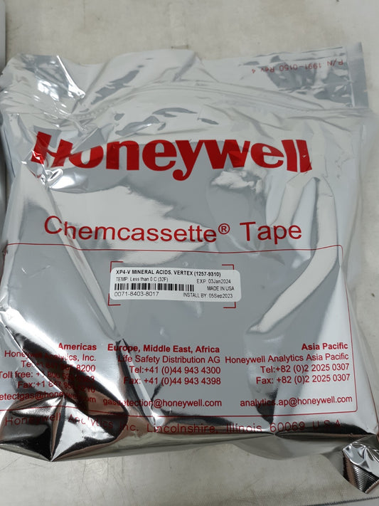 Honeywell Analytics XP4-V Chemcassette Tape for Mineral Acids