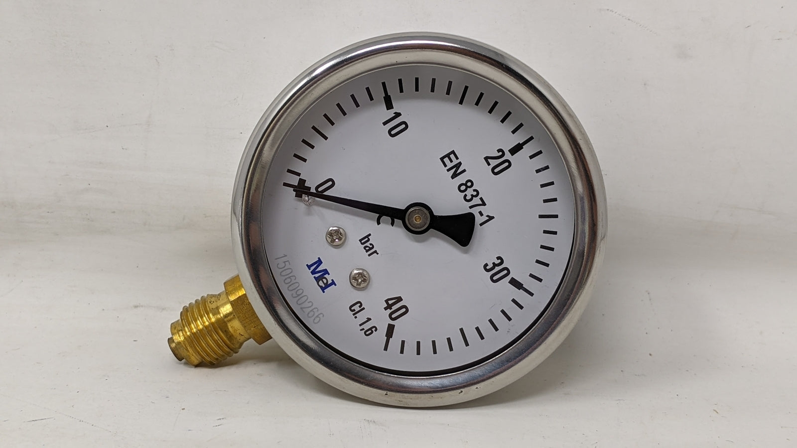 MEI Industrial Pressure Fillable 1/4 Gauge +40Bar- 1.6%  - 6083141800