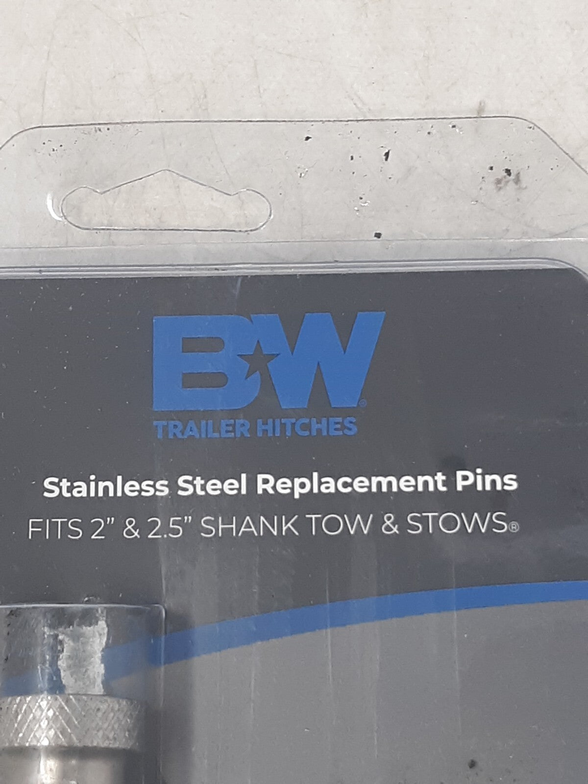 B&W TS35010 Stainless Steel Replacement Pin for 2" & 2.5" Tow & Stow Hitches
