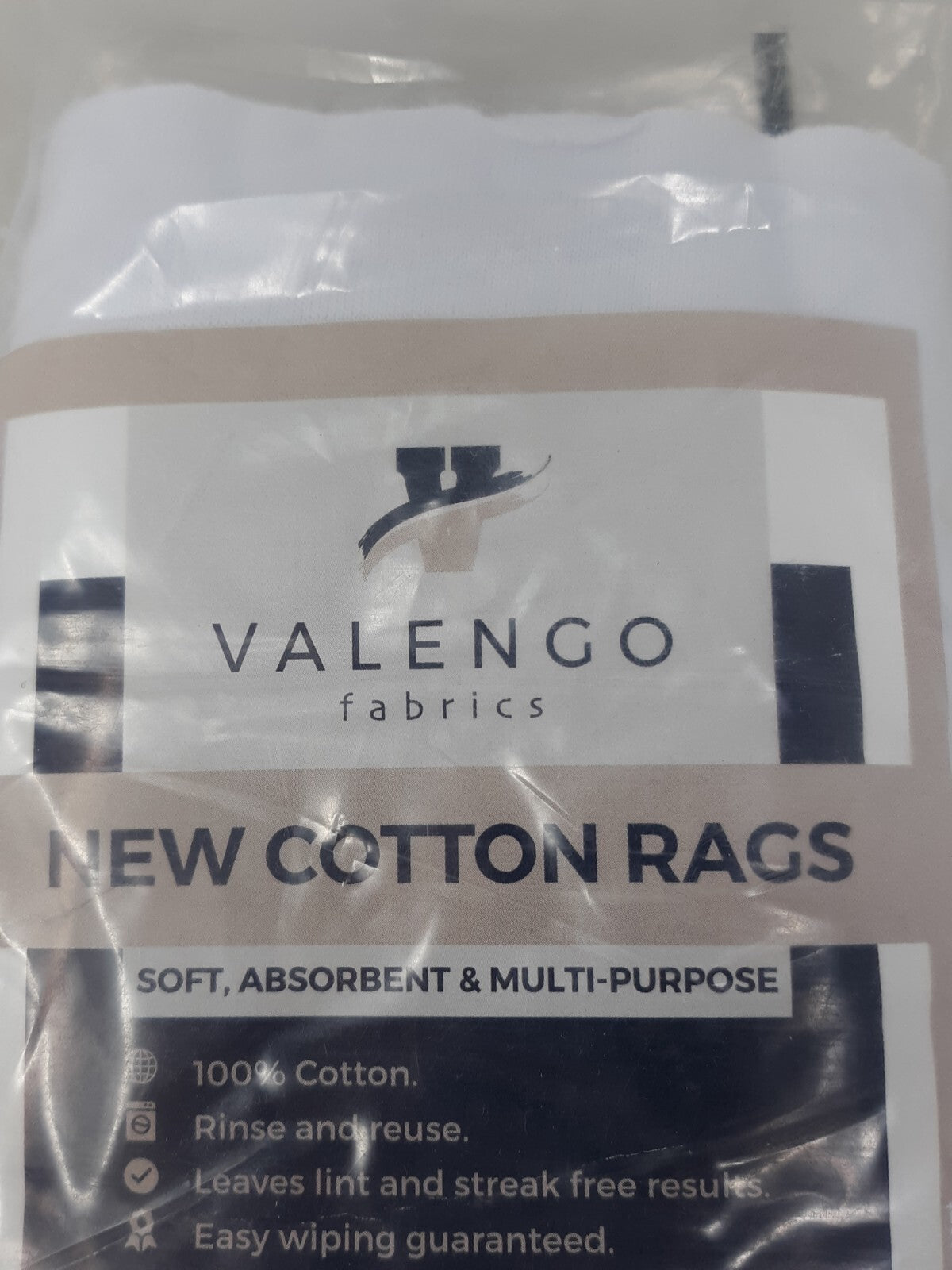 Valengo Fabrics New Cotton Rags 0.5 LB Pack – 100% Cotton, Lint-Free, Multi-Purp