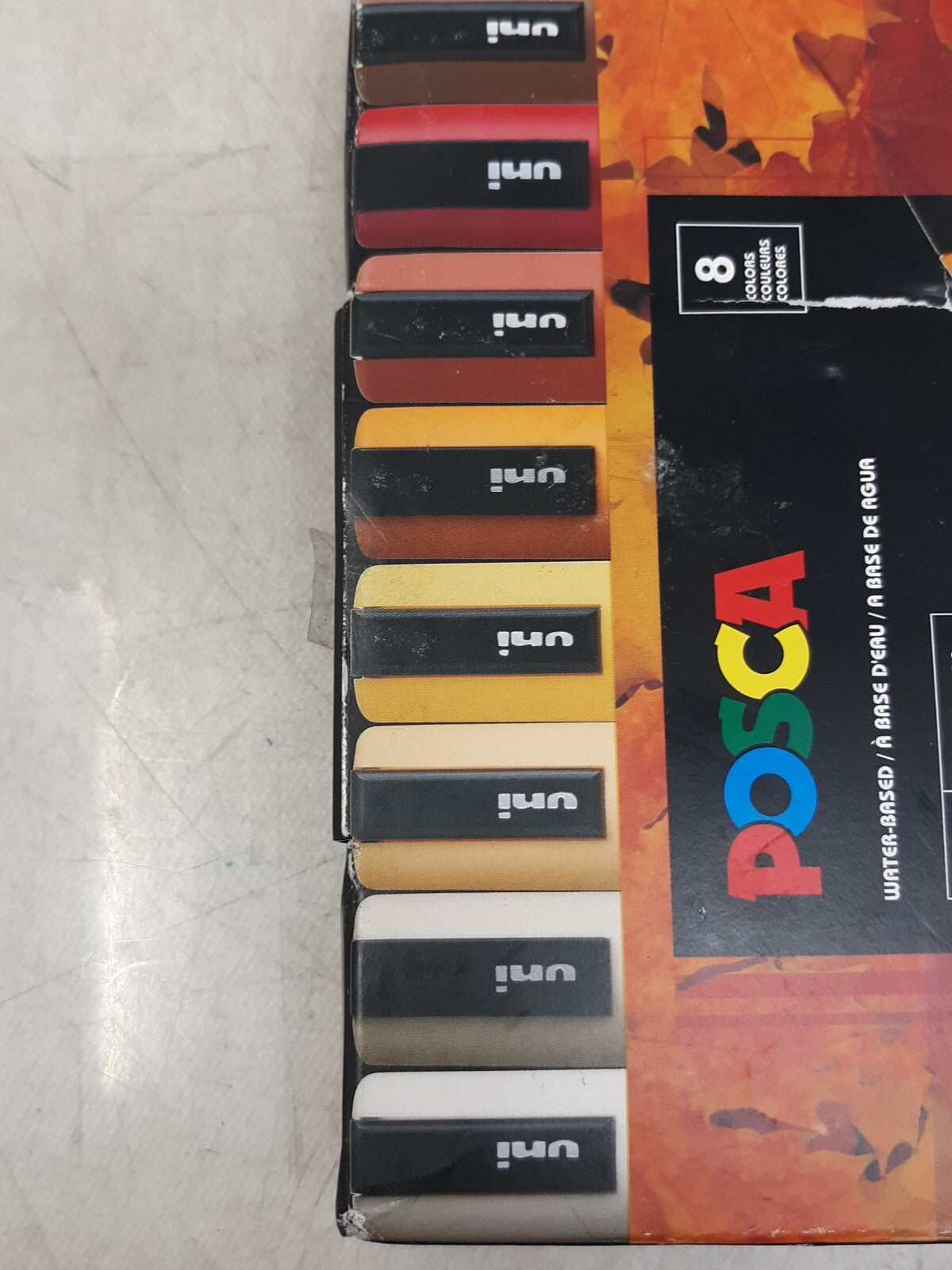 Marker Set with Medium Tips 8 Warm Tone 5M Paint Markers - Coloring Markers