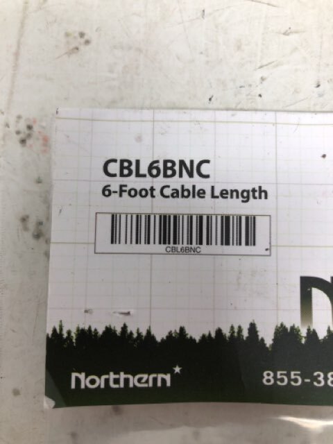 Northern CBL6BNC 6ft Video Coax Cable BNC Male to Male Black Lot of 6