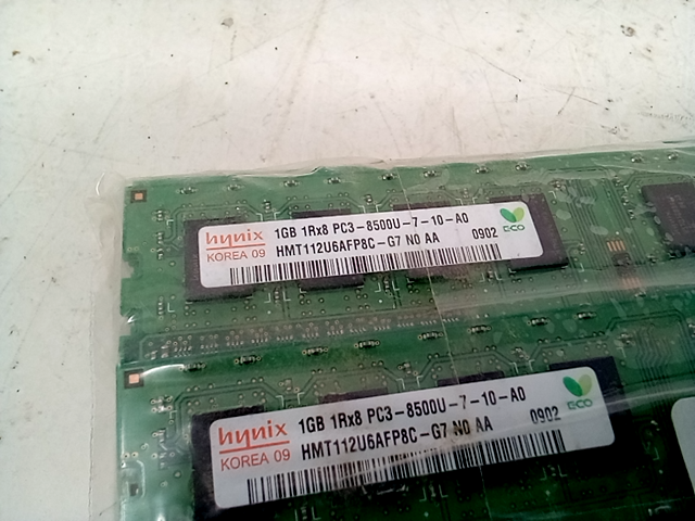 Lot Of 20 Hynix Server Memory 1GB, 1RX8 PC3-8500U