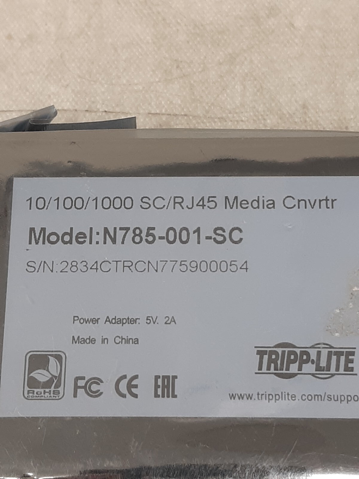 TRIPP LITE N785-001-SC CURRENT CONVERTER