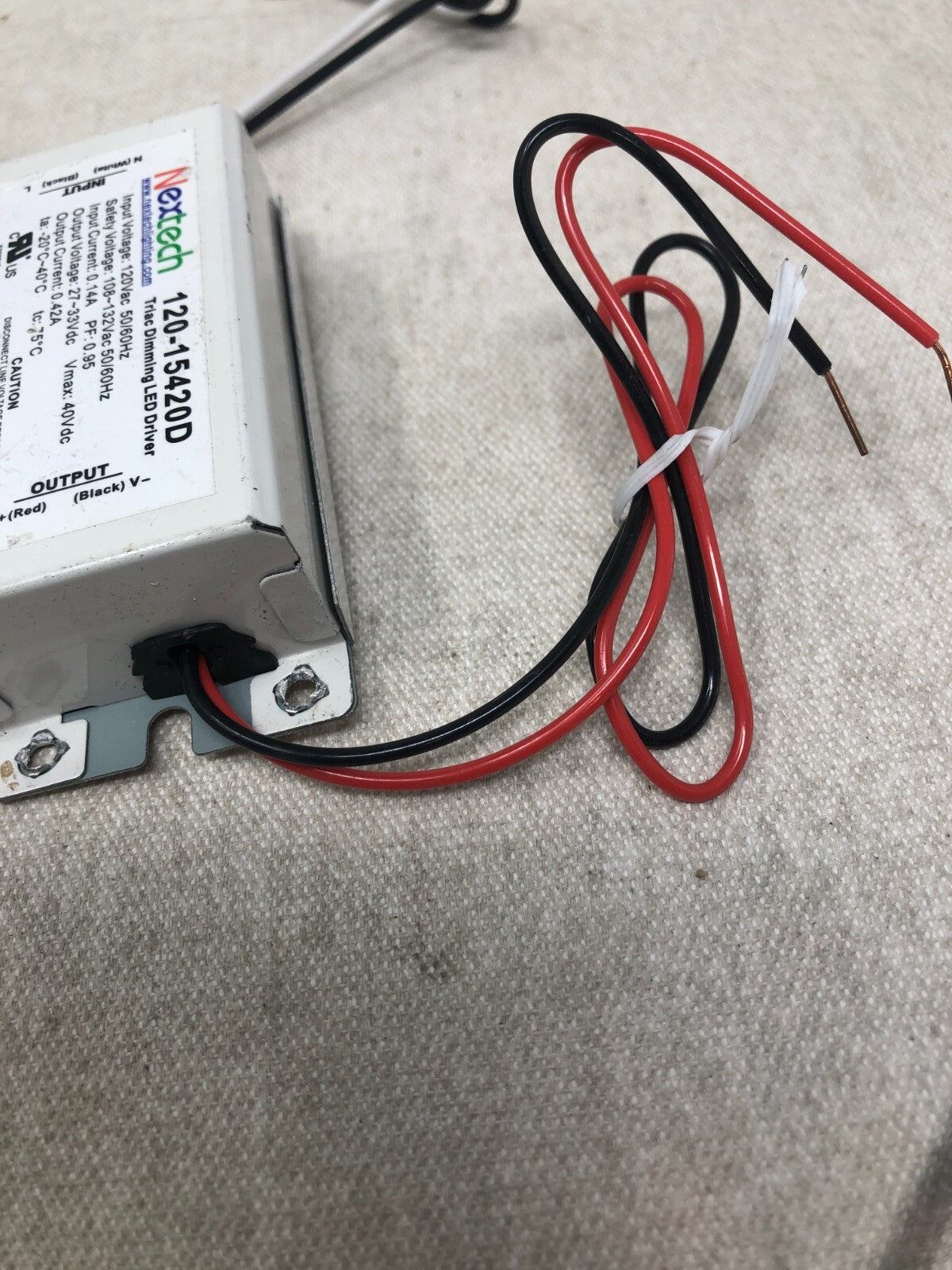 Nextech Triac Dimming 120-15420D Lighting LED Driver