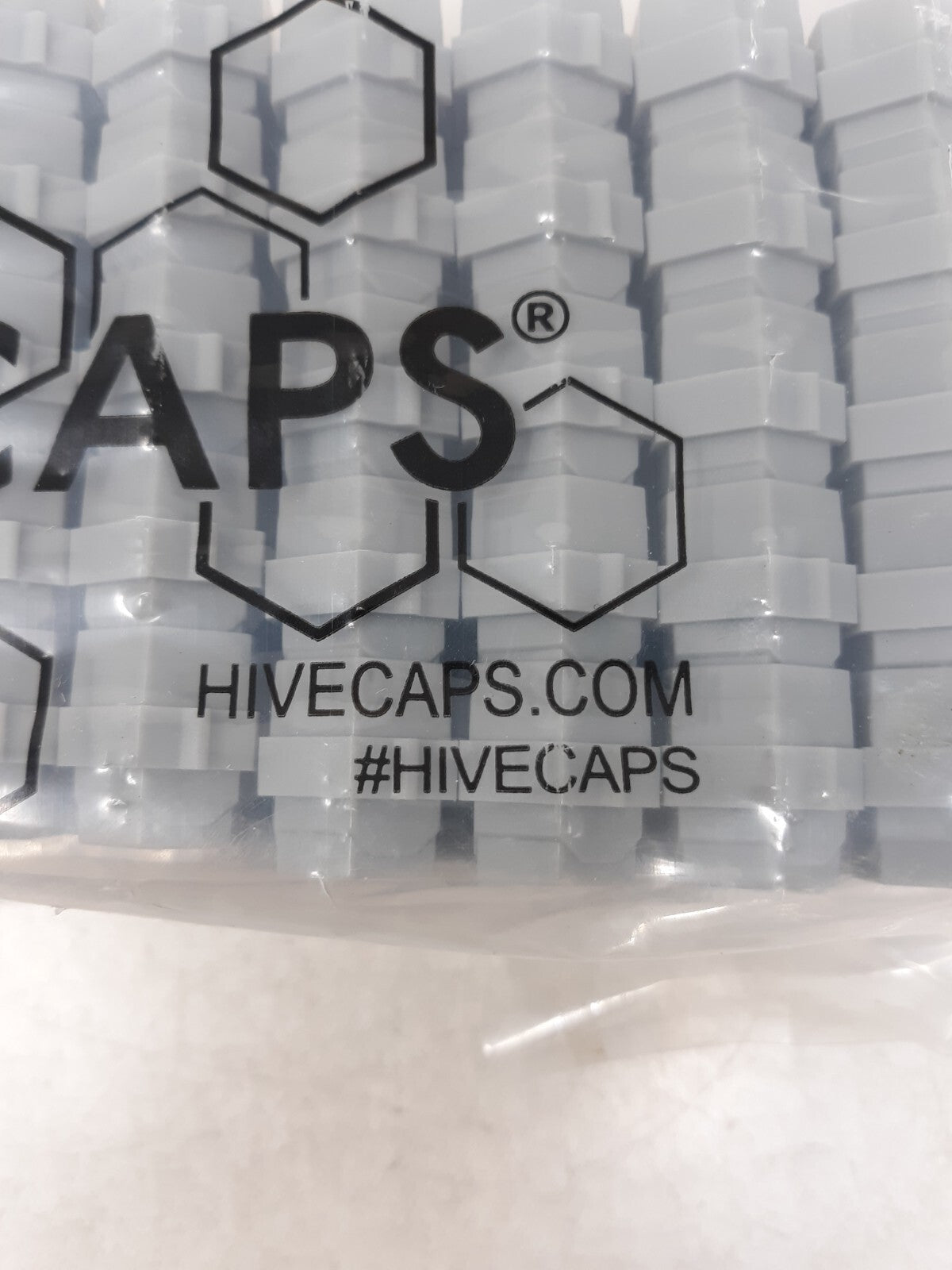 Hive Caps Deep Bag of 200 Ink Caps (50 Pieces) - Grey