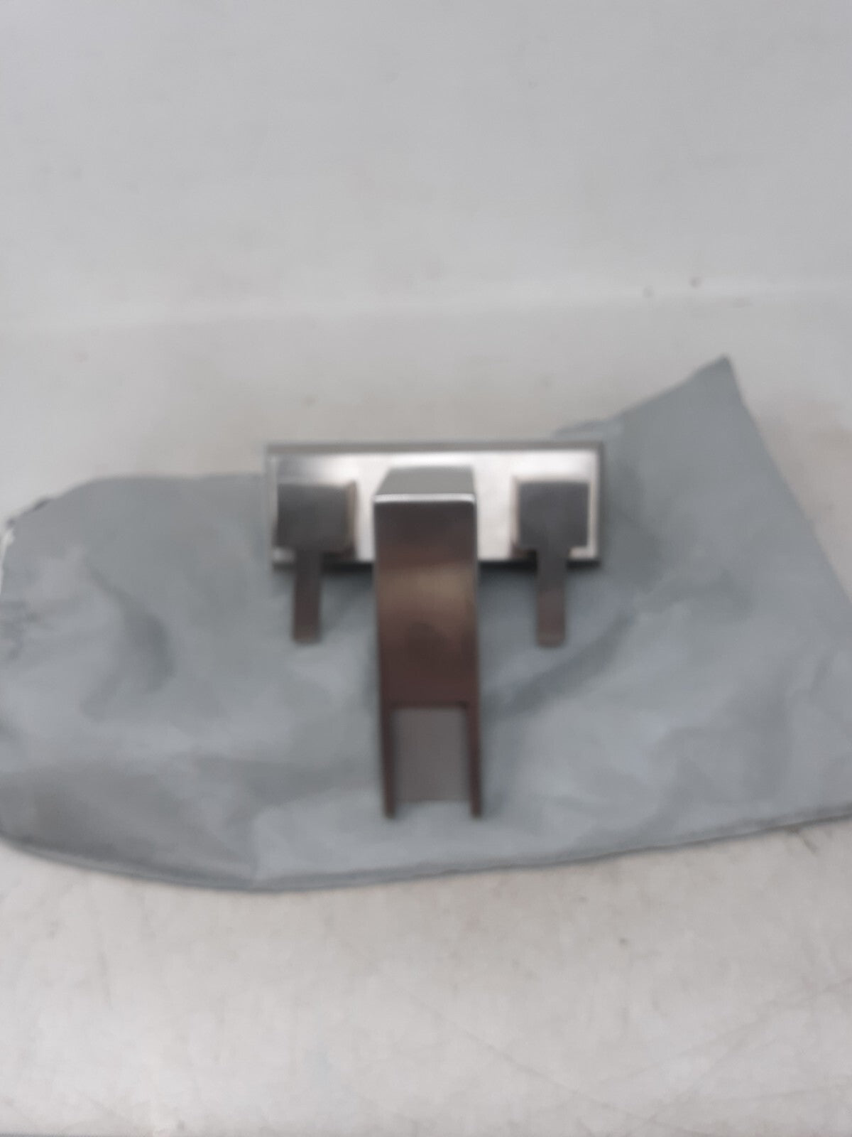 Brushed Nickel Centerset 4 Inch Waterfall Bathroom Two Handle Faucet