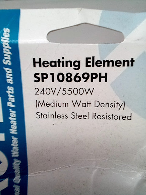 Rheem SP10869PH Screw-in 240-volt by 5500-watt Element  Premium Resistored Stain