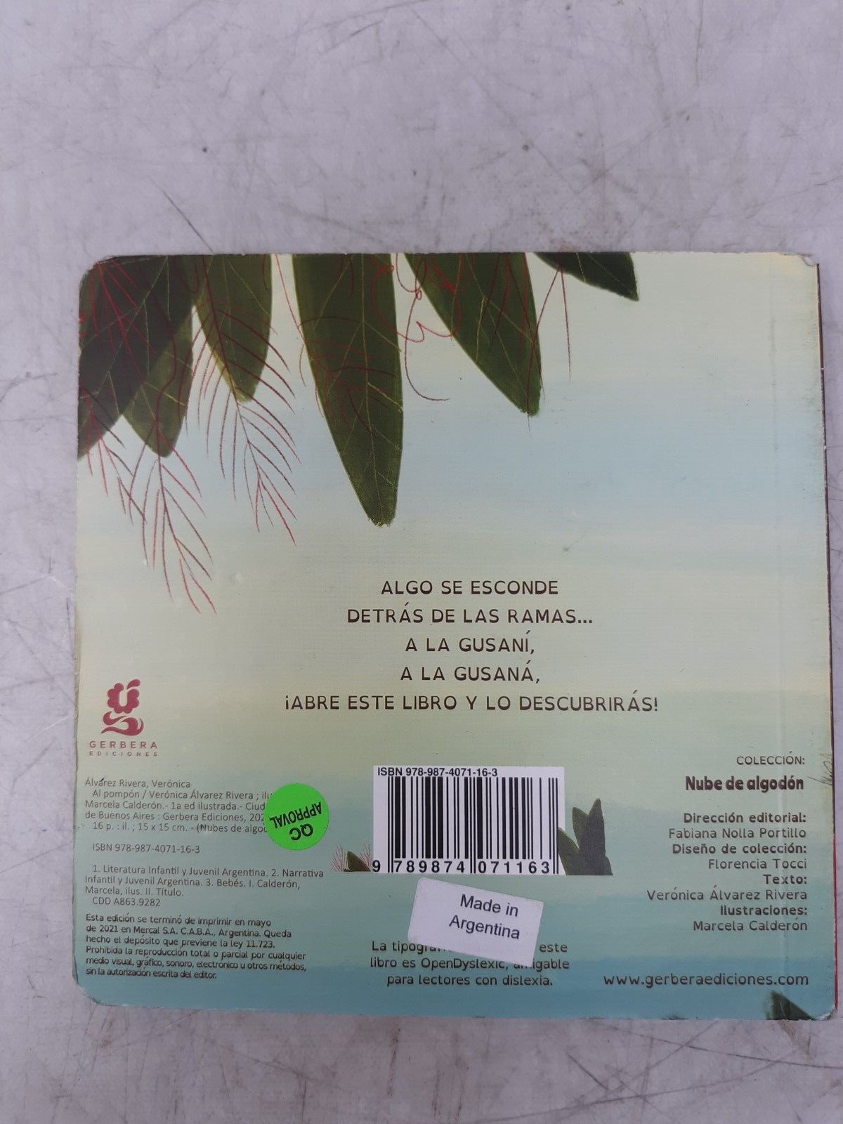 Al Pompón Board Book - Verónica Álvarez Rivera - Spanish - Nube de Algodón Colle