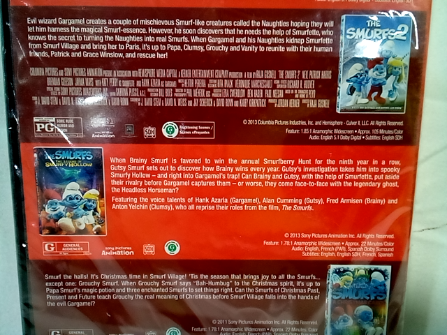 Smurfs 2 / Smurfs DVD