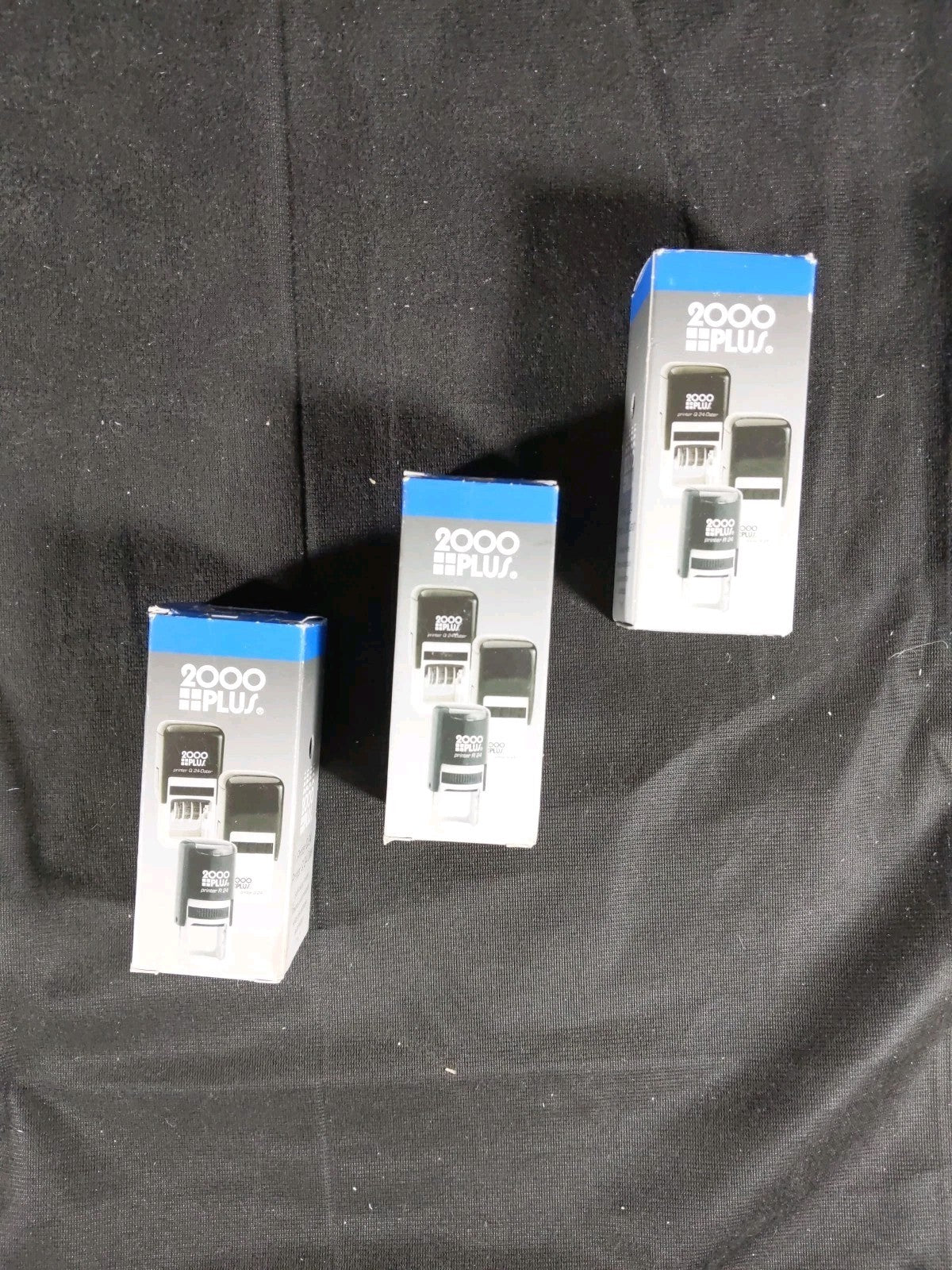 2000Plus Printer Q 24 Square Self-Inking Stamp 1" (TPR/DEPT TECH/AMRH) 3 PACK