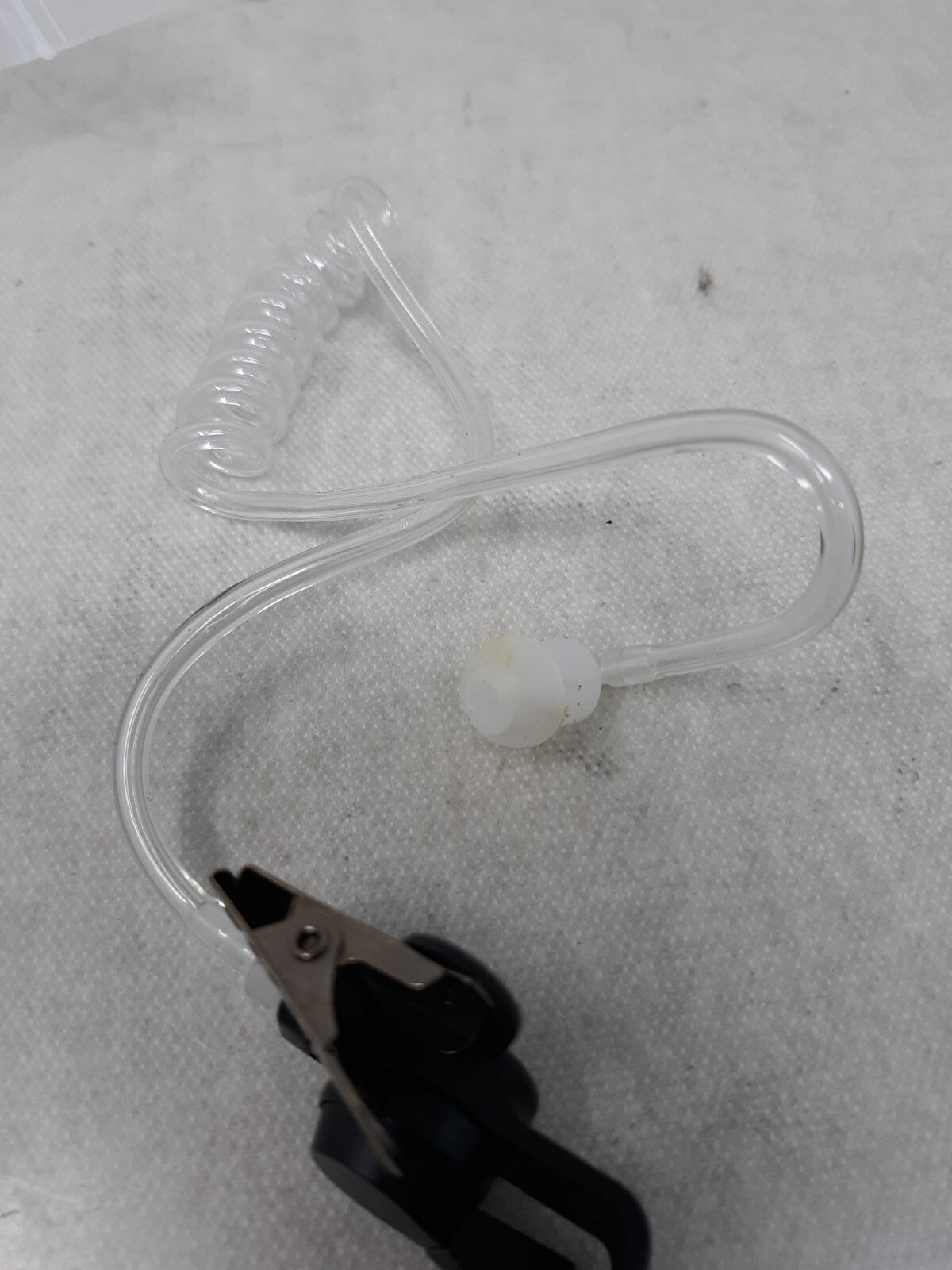 2-Pin Walkie Talkie Earpiece Headset with Mic – Clear Acoustic Tube for Radios