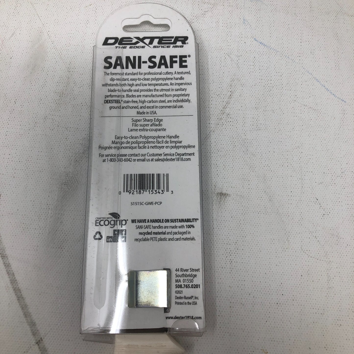 Dexter Sani-Safe 3 1/2" Utility and Net Knife