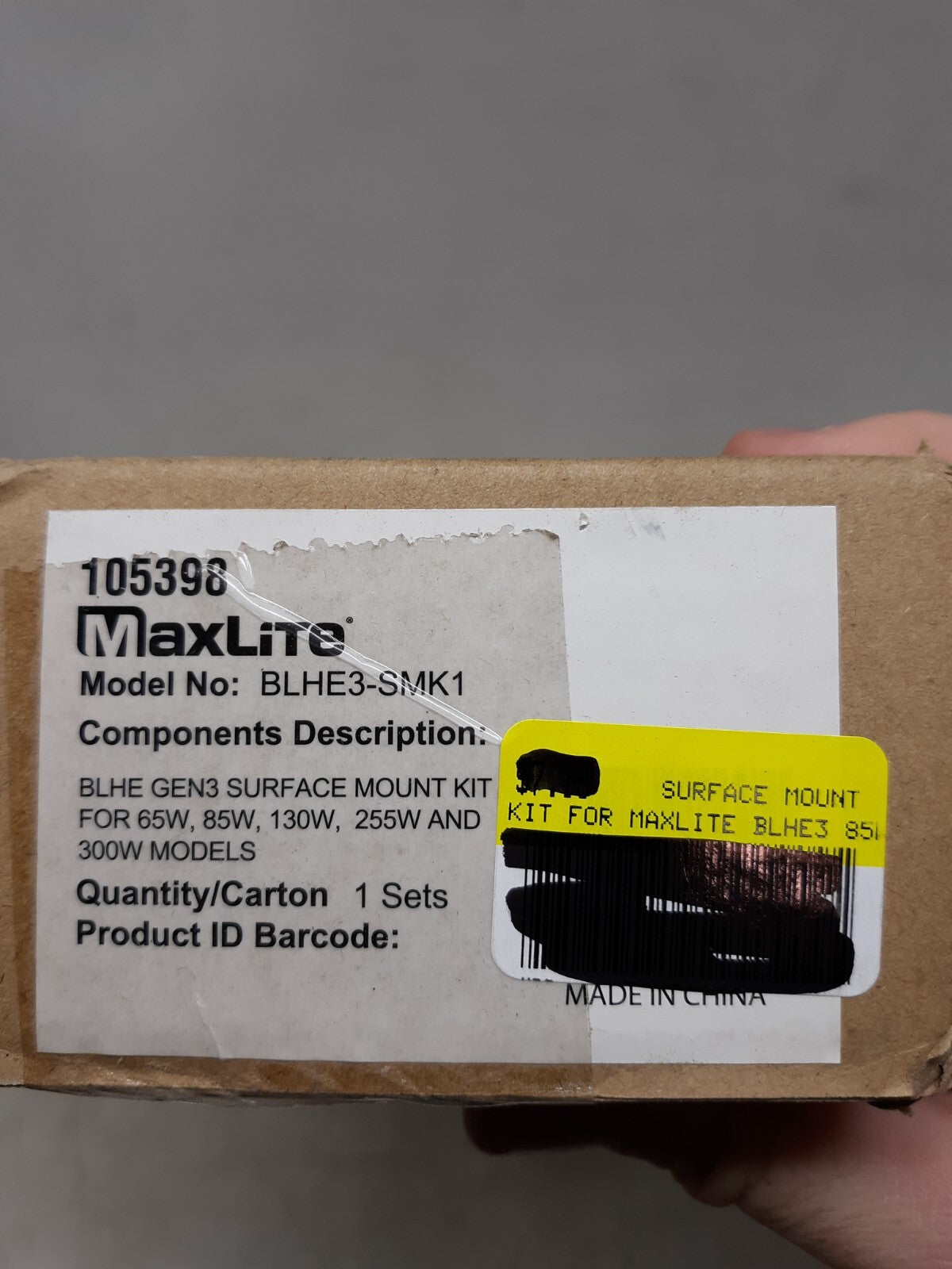 MaxLite BLHE GEN3 Surface Mount Kit for 65W, 85W, 130W, 255W, and 300W Models