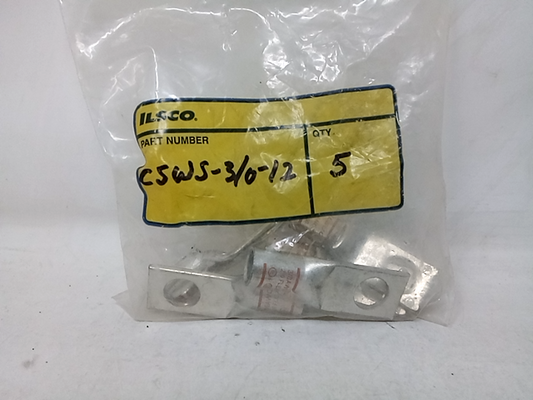 ILSCO CSWS-3/0-12 Compression Lug, Short Barrel 1/2" 3/0 AWG QTY:5
