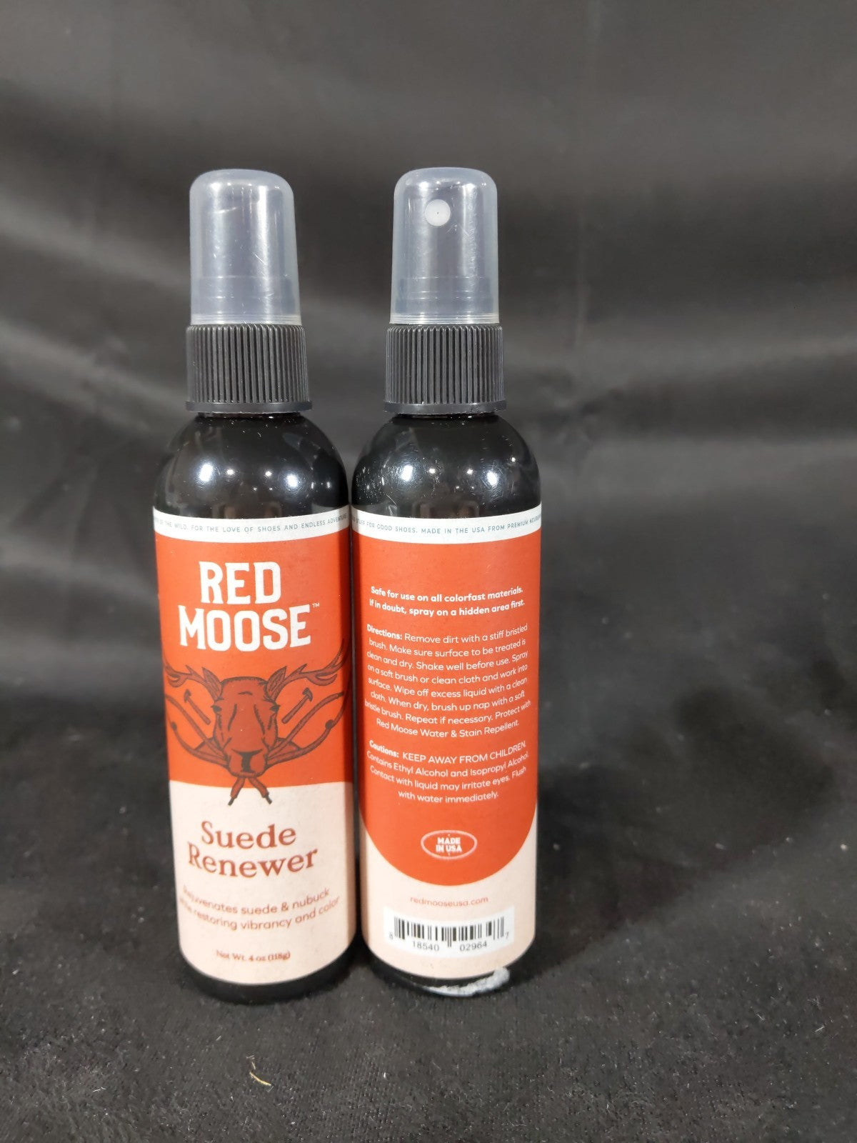 Red Moose Suede Renewer Pump Spray 4 oz Shoe Cleaner and Boot Care Repair 2pck