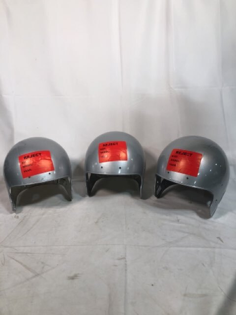 Xenith Football Helmet Empty Shells M, M, L Silver - Rejected Shells Only