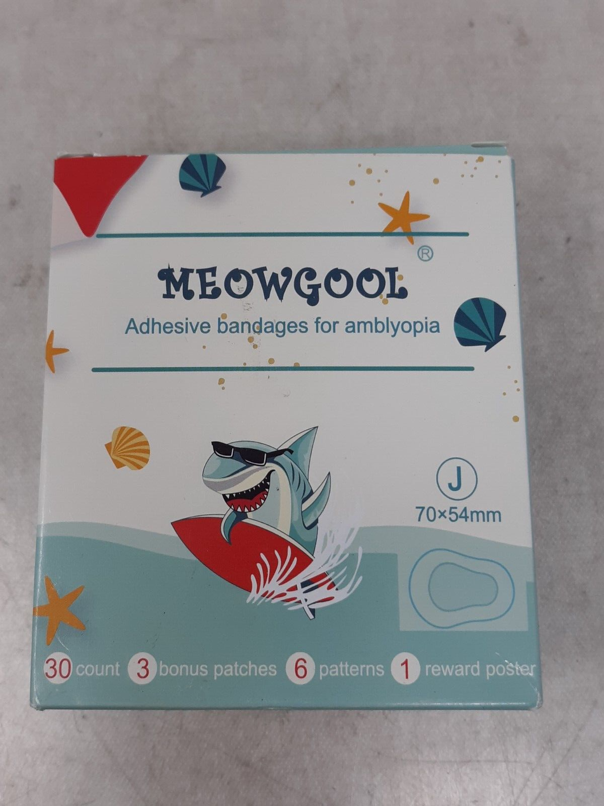 Meowgool Adhesive Eye Patches for Kids with Lazy Eye 30+3 Bonus Patches