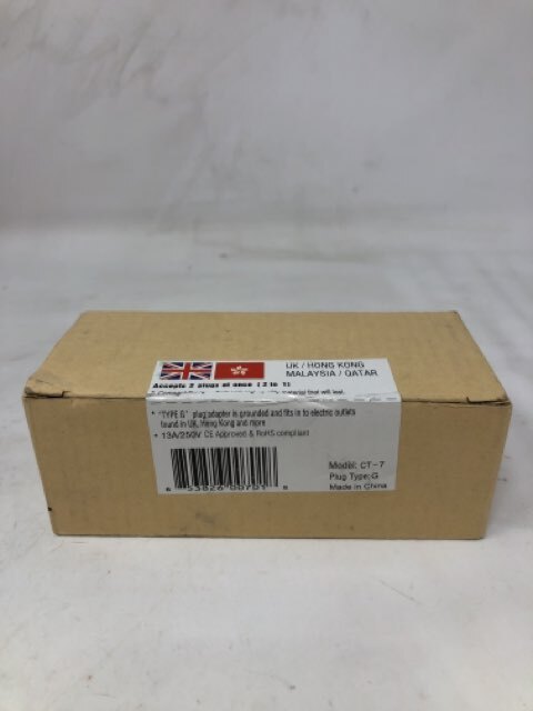 Ceptics CT-7 Type G 2in1 Travel Plug Adapter USA to HK 13A/250V CT-7 13A/250V