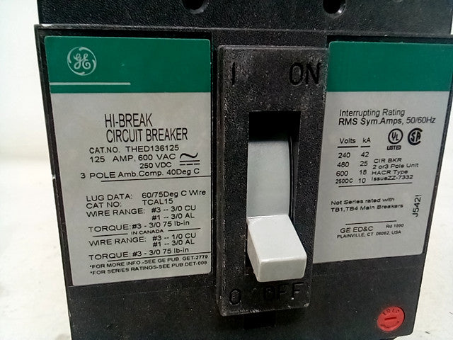 GE Hi-Break Circuit Breaker