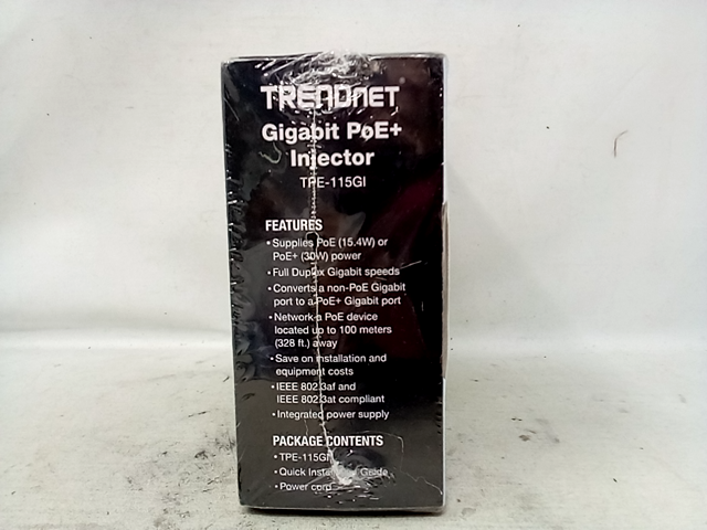 TRENDnet TPE-115GI PoE+ Gigabit Injector