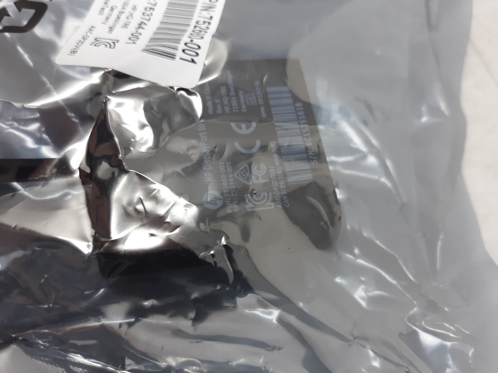 HP DisplayPort (M) to DVI SL (F) Adapter 752660-001