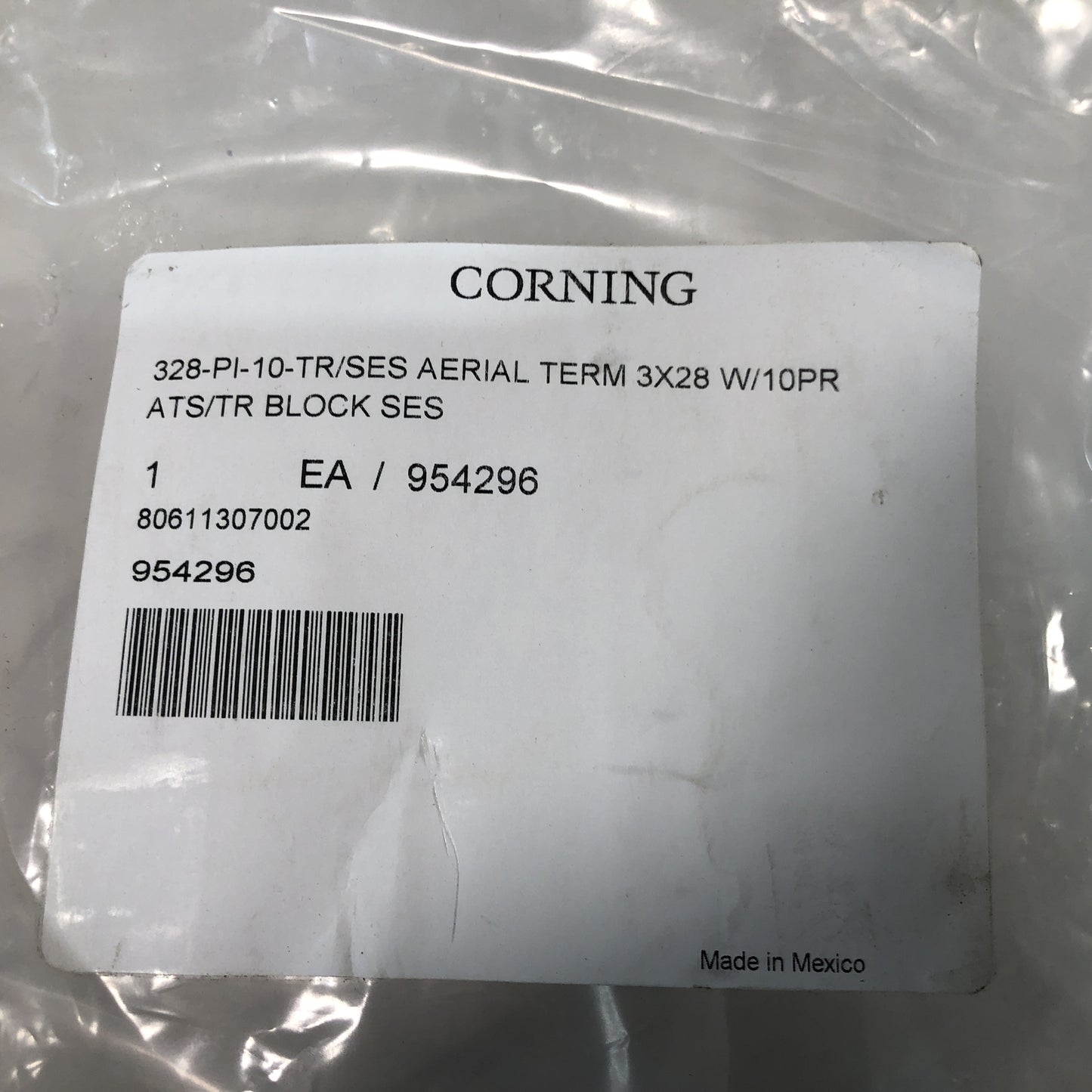 Corning 328-PI-10-TR/SES Aerial Terminal Block - 3 X 28 W/10PR - 954296